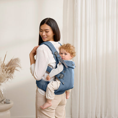 Baby Carrier Harmony | Woven Melange - Blue (0-3 Years)