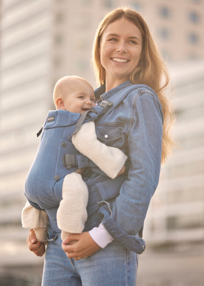 Baby Carrier Harmony | Woven Melange - Blue (0-3 Years)