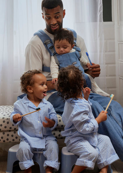 Baby Carrier Harmony | Woven Melange - Blue (0-3 Years)