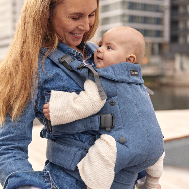 Baby Carrier Harmony | Woven Melange - Blue (0-3 Years)