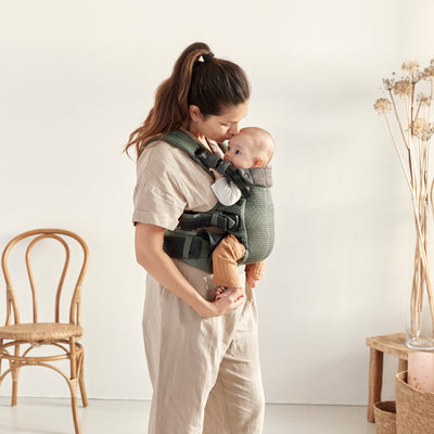 Baby Carrier Harmony | 3D Mesh - Dark Green (0-3 Years)