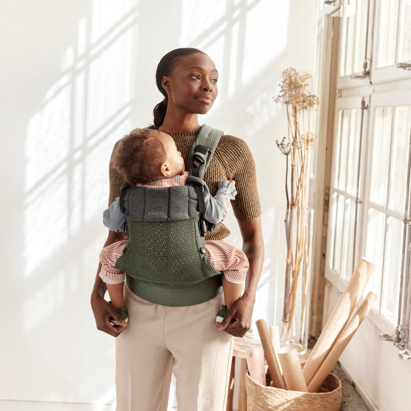 Baby Carrier Harmony | 3D Mesh - Dark Green (0-3 Years)