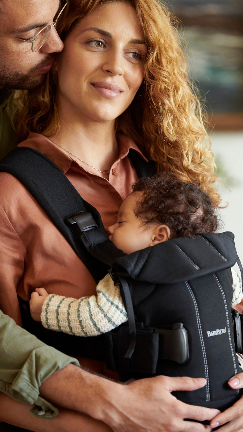 BabyBjorn Baby Carrier One Woven Mix - Black - Swanky Boutique Malta 