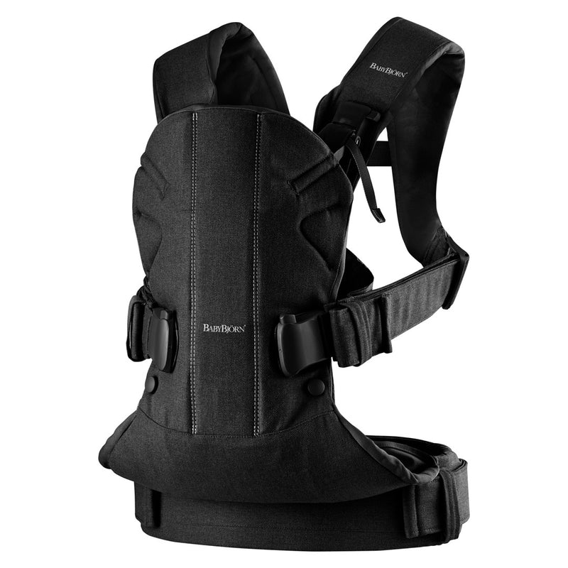 BabyBjorn Baby Carrier One Woven Mix - Black - Swanky Boutique Malta 
