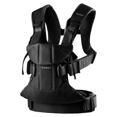 BabyBjorn Baby Carrier One Woven Mix - Black - Swanky Boutique Malta 