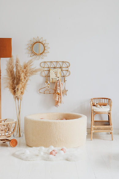 Ball Pit Incl 200 Balls - Teddy Beige (90x40cm)