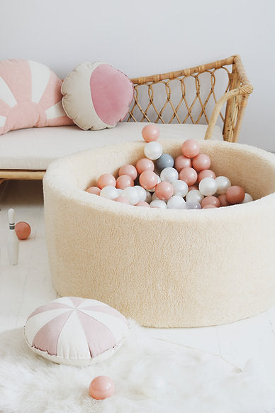Ball Pit Incl 200 Balls - Teddy Beige (90x40cm)