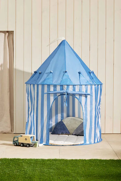 Kid's Concept - Pop Up Play Tent - Stripe Blue - Swanky Boutique