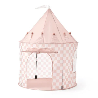 Kid's Concept - Play tent check apricot STAR- Swanky Boutique 