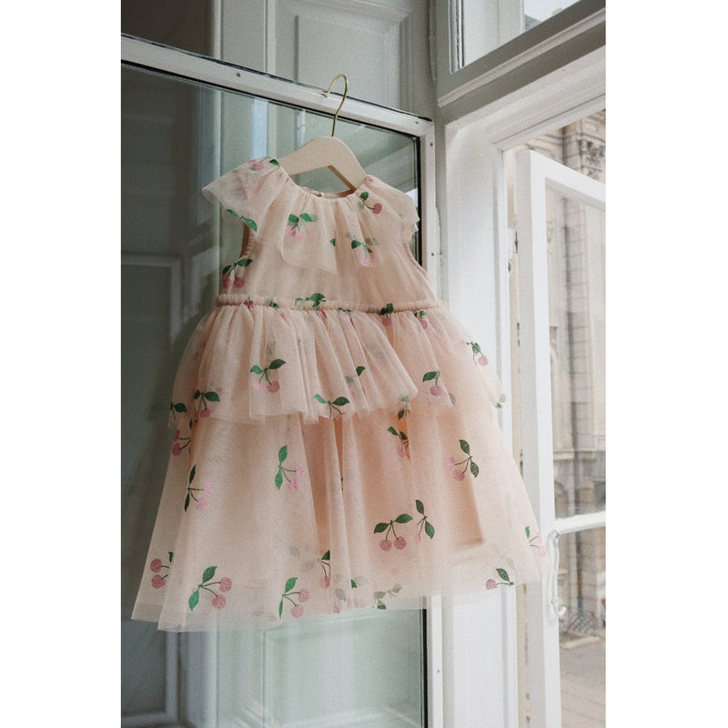 Konges Slojd - Mili Glitter Dress - Ma Grande Cerise Pink Glitter - Swanky Boutique