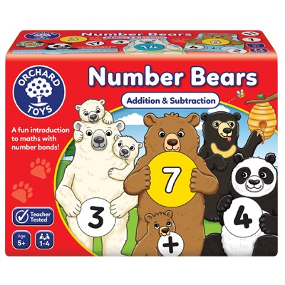 orchard toys  - Game (Addition & Subtraction) - Number Bears (5+ Years) - swanky boutique malta