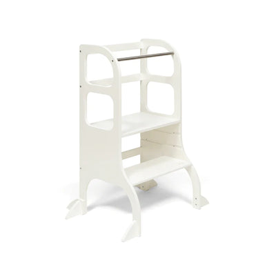 ette tete - Learning Tower, Height Adjustable Step Up with Extra Support - White  - swanky boutique malta