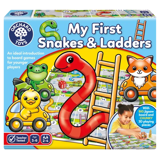 orchard toys - Game - My First Snakes & Ladders (3-6 Years) - swanky boutique malta