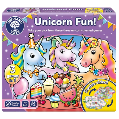 orchard toys - Unicorn Fun! Game (4-8 Years) - 3 Games in 1 - swanky boutique malta