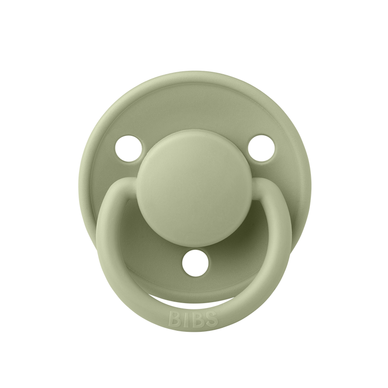 BIBS Pacifiers 2-pack, Silicone (One Size: 0-3 Years) - De Lux Ivory/ Sage Swanky Boutique