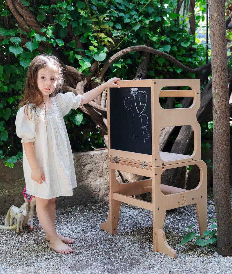 larisa & pumpkin - Learning Tower, 3-in-1 Montessori Learning Tower & Desk - swanky boutique malta