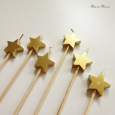 Meri Meri - Gold Star Candles- Swanky Boutique