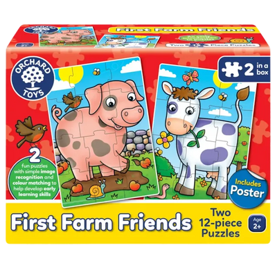 orchard toys - Jigsaw Puzzles, 2-Pack - First Farm Friends (2+ Years) - swanky boutique malta