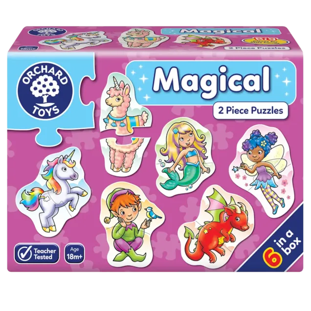 orchard toys - Jigsaw Puzzles, 6-Pack (2 Pieces)- Magical (18+ Months) - swanky boutique malta