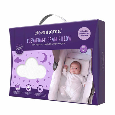 Clevamama - Pram Pillow ClevaFoam 0+ Months - Swanky Boutique