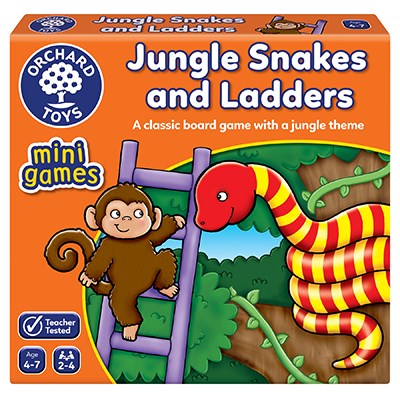 orchard toys - Game (Mini Game) - Jungle Snakes & Ladders (4-7 Years) - swanky boutique malta