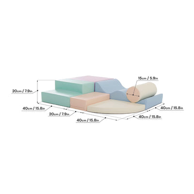 Soft Play Set, Explorer - Light Pastel (12+ Months)