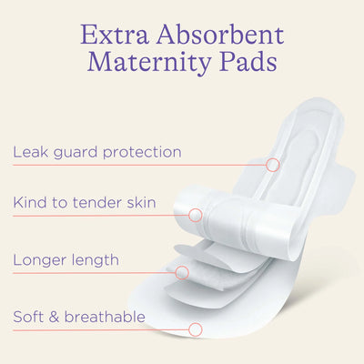 Lansinoh - Extra Absorbent Maternity Pads 0-2 Weeks Post Birth 10 Pack - Swanky Boutique