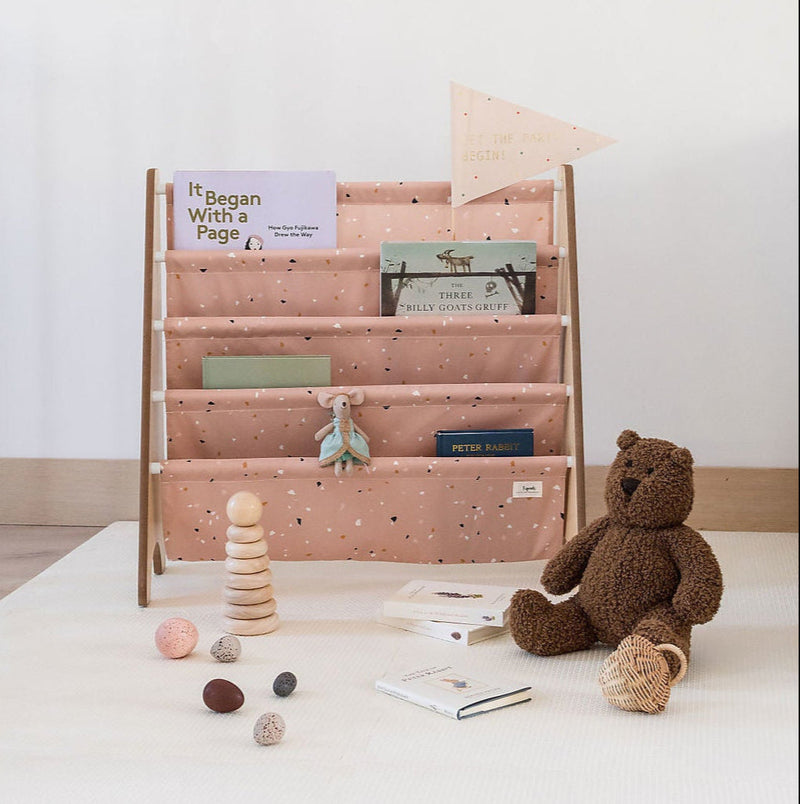 3 Sprouts - Montessori Frontal Bookcase - Terrazzo Clay - Swanky Boutique Malta
