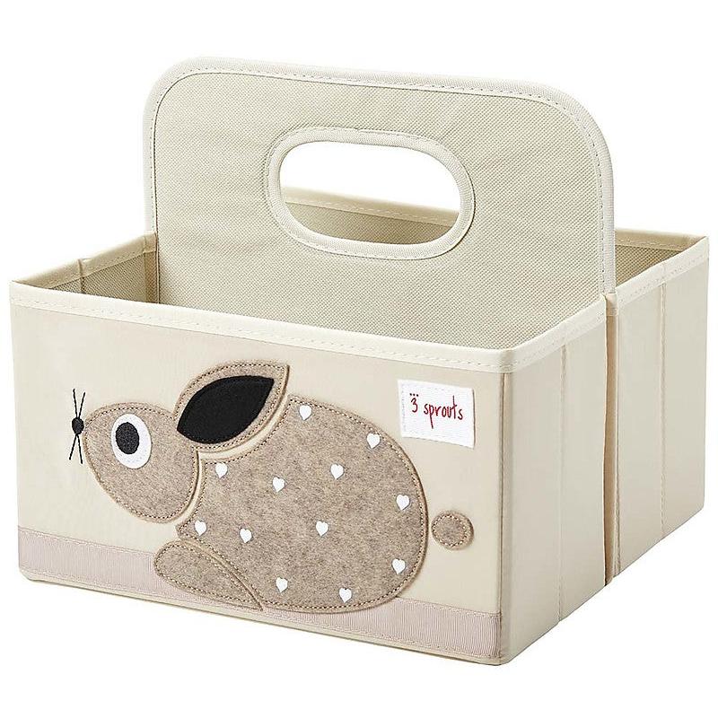 3 Sprouts Diaper Caddy Beige Rabbit - Swanky Boutique