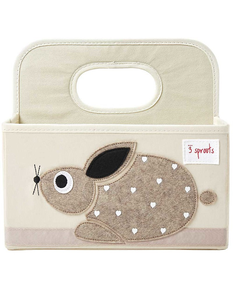 3 Sprouts Diaper Caddy Beige Rabbit - Swanky Boutique