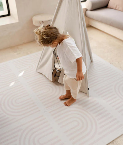 toddlekind - Premium Foam Playmats | Linear - Linen (120x180cm) - swanky boutique malta