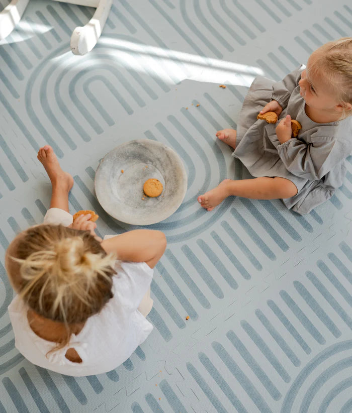 Toddlekind - Floor Playmat Linear Series Mineral Blue - Swanky Boutique