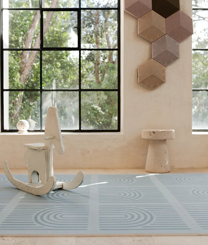 Toddlekind - Floor Playmat Linear Series Mineral Blue - Swanky Boutique