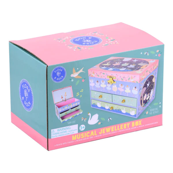 Floss & Rock - Jewellery Box with 3 Drawers Musical Enchanted Ballerina - Swanky Boutique