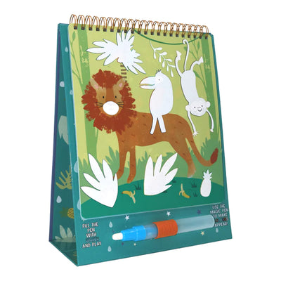 Floss & Rock - Magic Water Colour-In Flip Pad Jungle - Swanky Boutique