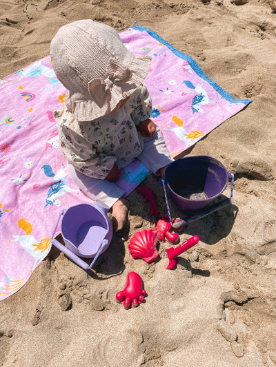 scrunch - Beach Sand Moulds (set of 4) - Dark Pink - swanky boutique malta