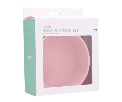 Tutete - Bowl & Spoon Set Ocean Pink - Swanky Boutique