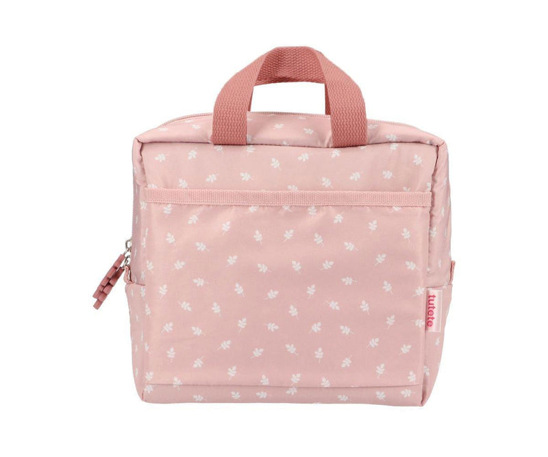 Tutete - Lunch Bag Padded Insulated Leaves Pink - Swanky Boutique