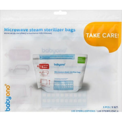 Babyono - Microwave Sterilizer Bags 5 Pieces - Swanky Boutique