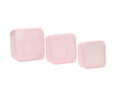 tutete - Lunch Box, Set of 3 different sizes - Glitter Pink - swanky boutique malta