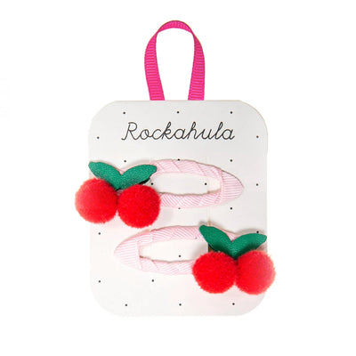 Rockahula Kids - Sweet Cherry Pom Pom Clips - Swanky Boutique