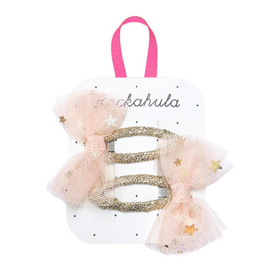rockahula kids - Hair Accessories, Hair Clips - Celestial Tulle Bows - swanky boutique malta