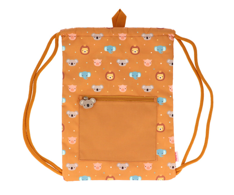 tutete - Drawstring Bag, Waterproof Interior -Animal Friends - swanky boutique malta
