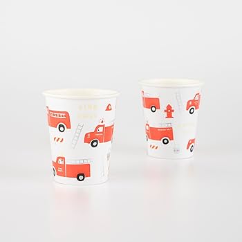 Meri Meri - Fire Truck Cups - Swanky Boutique