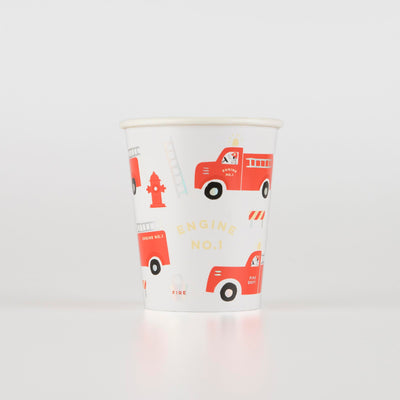 Meri Meri - Fire Truck Cups - Swanky Boutique