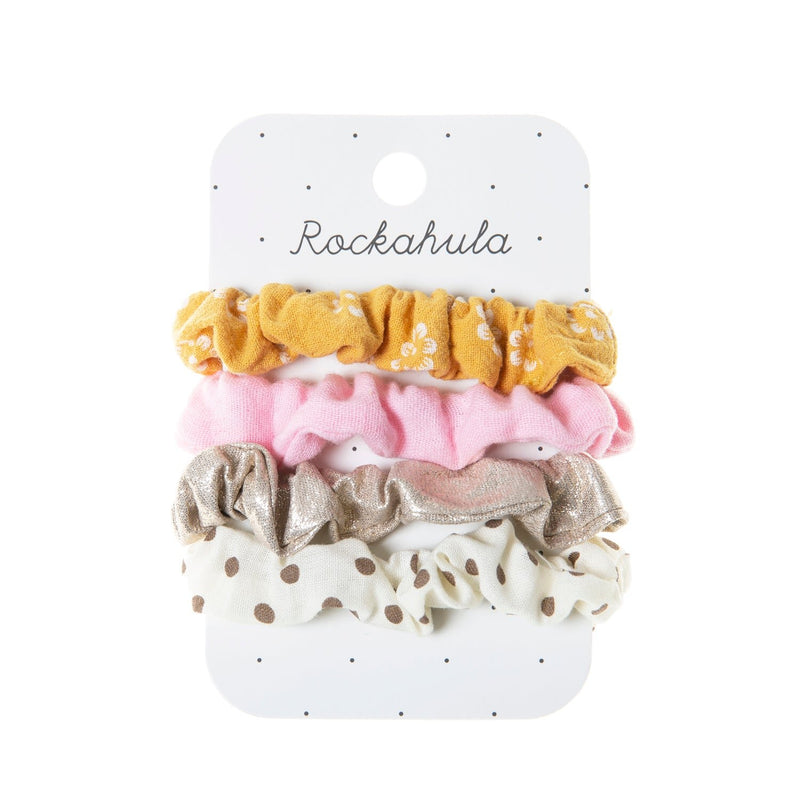 rockahula kids - Hair Accessories, Scrunchie Set - Spotty Floral - swanky boutique malta