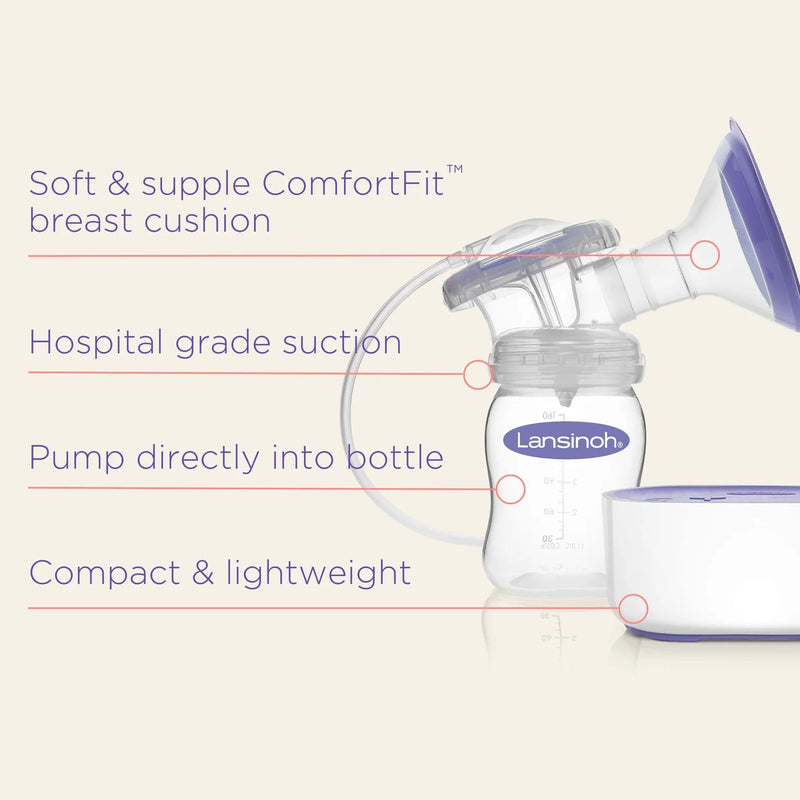 Lansinoh - Electric Breast Pump Compact Single Portable - Swanky Boutique