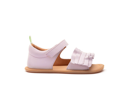 tip toey joey - Sandals with Ruffles, Toddler First Steps (Leather) - Lavender - swanky boutique malta