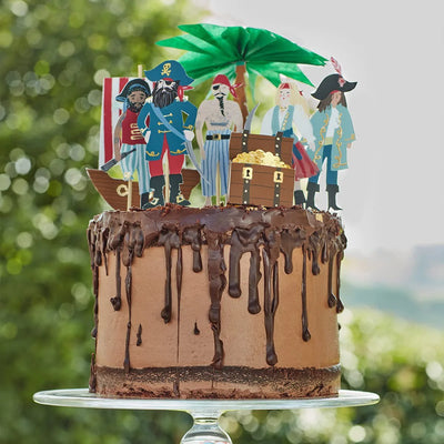 Meri Meri - Pirates & Palm Tree Cake Toppers - Swanky Boutique