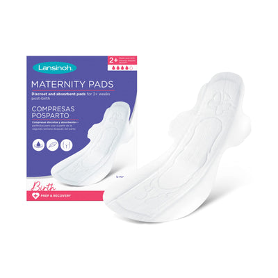 Lansinoh - Discreet & Absorbent Maternity Pads, 2 Weeks Post birth 12 pack - Swanky Boutique